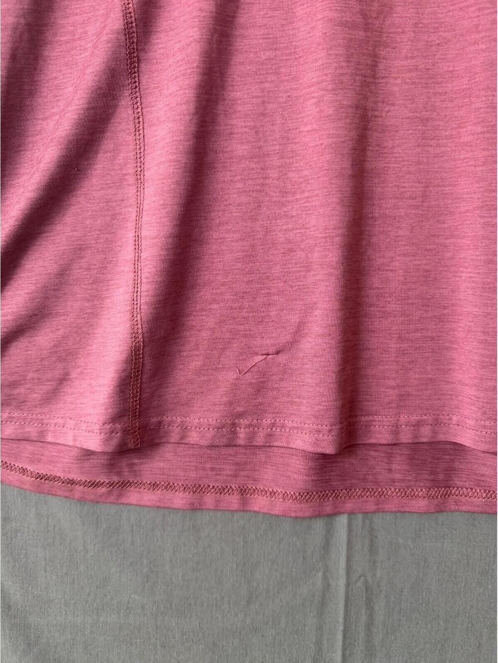 Aeropostale A87 Sport V Neck T Shirt Womens 2X Burgundy Pink Short Sleeve Top - Picture 2 of 7